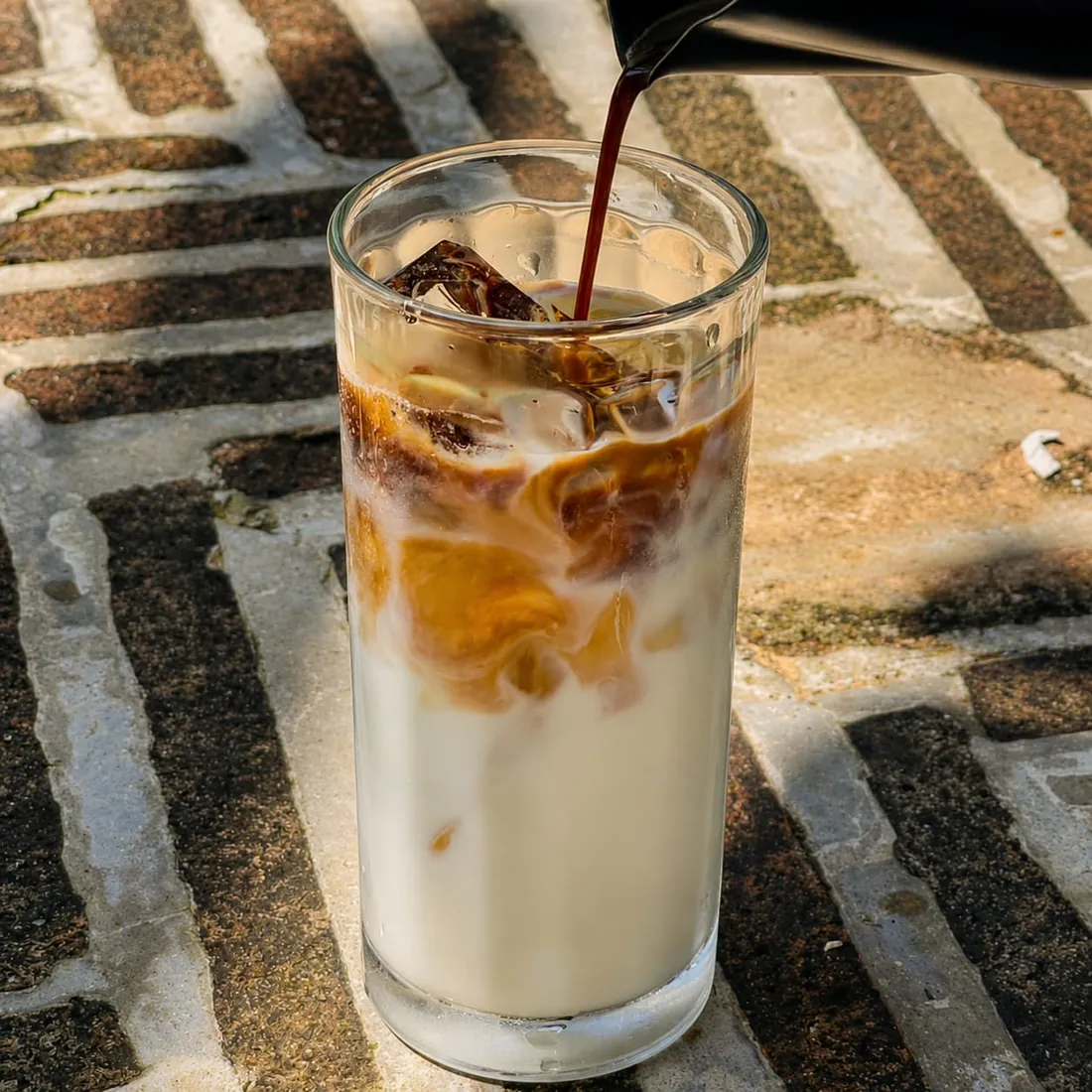 Cold coffee at Kaffi Galle Fort.